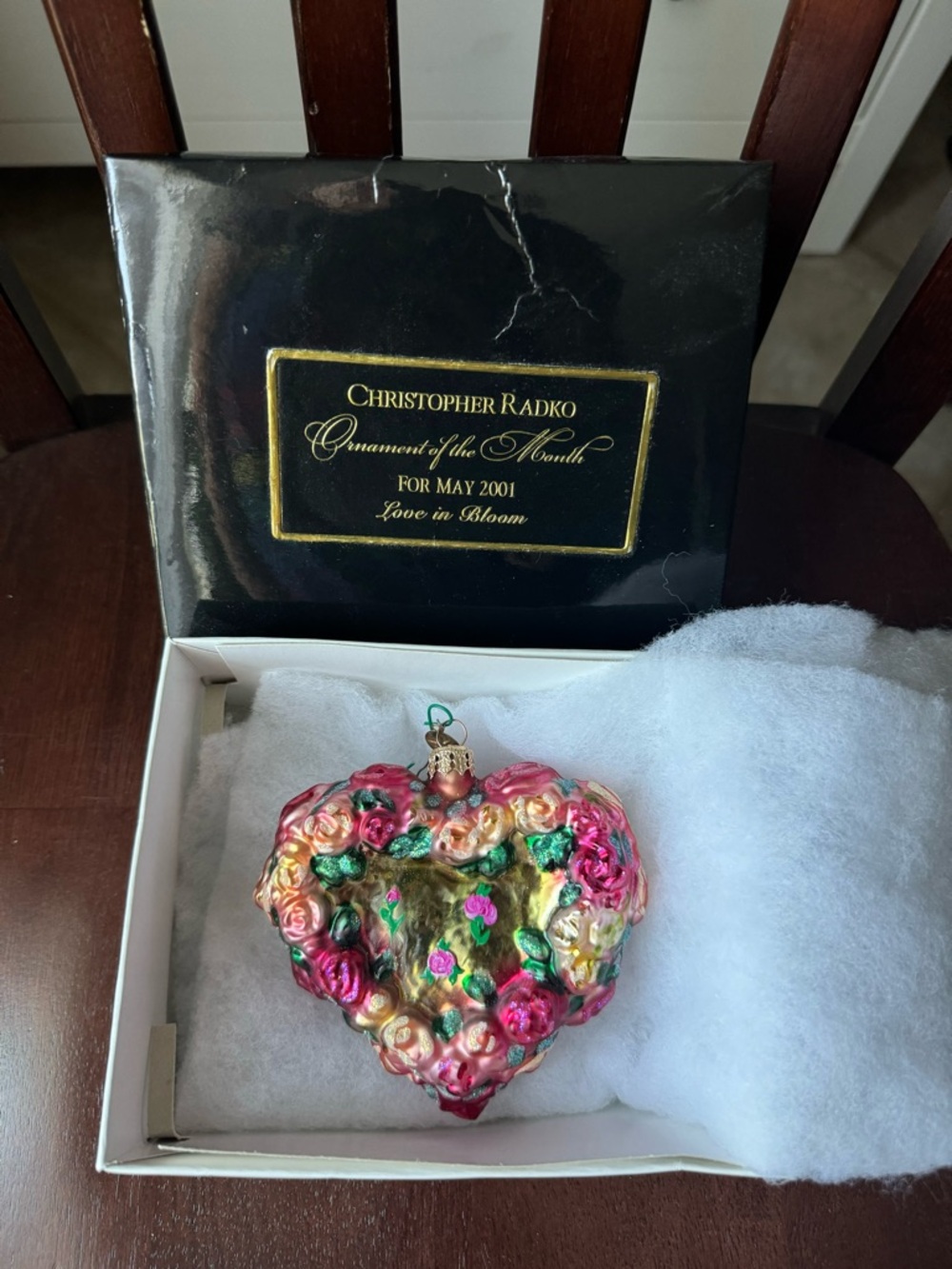 Christopher Radko Love in Bloom May 2001 ornament NWT - Picture 2 of 9